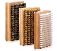 GAOUTO Set di 3 spazzole in cera per snowboard, 12,5 x 7 x 3,5 cm, spazzola in nylon, spazzola per capelli di cavallo e spazzola in rame, accessori per la pulizia di alpini, snowboard e sci nordico