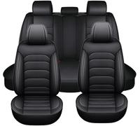 Gaoxianglin Coprisedile Auto per Hond Civic Set Coprisedili Auto 5 Posti, Pelle Sedili Anteriori Posteriori Copri Impermeabili Antiscivolo Protezione Universale(Black,per Hond Civic)