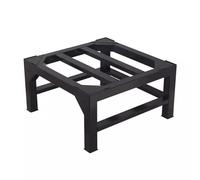 GAOXIAO Base Lavatrice Antivibrazione con 4 Piedini Antiscivolo, Supporto per Lavatrice Asciugatrice Frigorifero, Regolabile Altezza 15-40 cm, Carico Massimo 300 kg Black 50 x 50 x 30cm