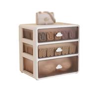 GAOXIAO Cassetti per Armadio Interno Plastica, Cassetto di Stoccaggio, Portaoggetti Organizzatori, Scatola di Stoccaggio, Torre Impilabile per Ufficio Dormitorio Documenti M 32.7 x 20.6 x 30.7cm