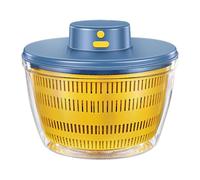 GAOXIAO Centrifuga Automatica per Insalata, 4000 ml Senza Fili Asciuga Insalata Centrifuga, Grande capacità Rotatore USB Frullatore Elettrico Insalata per Strizza Frutta e Verdura Blue 22 x 16 cm