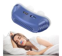 GAOXIAO Macchina CPAP per Apnea Notturna Silenziosa, Dispositivo Elettrico Antirussamento Nasale Mini Clip Nasale per Migliorare la Respirazione Notturna e Prevenire Russare Blue