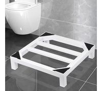 GAOXIAO Supporto per Lavatrice e Asciugatrice Slim, Base per Lavatrice per Frigorifero Asciugatrice, Lunghezza/Larghezza 45-60 cm, Altezza 30 cm, capacità di Peso 300 kg White 60 x 55 x 30cm