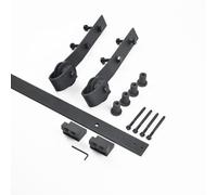 GAOXIONG Kit di binari per Scale scorrevoli in Acciaio Nero Rustico, Kit di binari per Scale scorrevoli per biblioteche, Kit di binari per Ufficio Domestico/Kit di binari da 13,1 Piedi/4 m, Kit di b