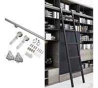 GAOXIONG Libreria di ferramenta per Scale scorrevoli - Kit Binario per Scale scorrevoli, Accessori per binari per Porte scorrevoli del fienile, Binario Scorrevole per Scale mobili Loft, Acciaio inos