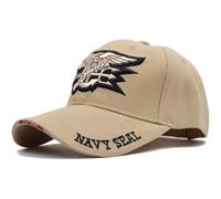 GAOXUQIANG Mens US Navy Baseball cap Navy Seals cap Tactical Army cap Trucker Gorras Snapback Hat per Adulti,Cachi,L