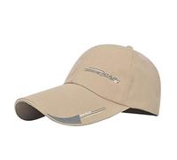 GAOXUQIANG Sport cap Mens Hat per i Pesci Outdoor Fashion Line Berretto da Baseball Lunga Visiera Brim Ombra Snapback del Cappello di Sun Bone Gorras,Cachi,L