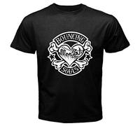 GAOYEA Bouncing Souls Rocker Heart Punk Graphic Top Unisex 100% Cotton Short-Sleeve T-Shirts Black S