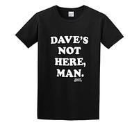 GAOYEA Cheech & Chong Daves Not Here Graphic Top Unisex 100% Cotton Short-Sleeve T-Shirts Black M