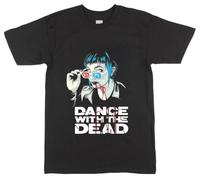 GAOYEA Dance with The Dead Graphic Tee Unisex 100% Cotton Short-Sleeve T-Shirts Black M
