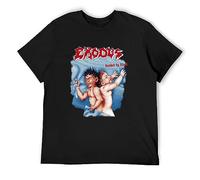 GAOYEA Exodus Men's Bonded By Blood Unisex 100% Cotton Short-Sleeve T-Shirts Black M