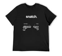 GAOYEA Snatch V2 Movie Poster Unisex 100% Cotton Short-Sleeve T-Shirts Black S