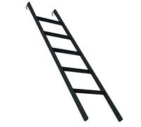 GAOzhenq Scala a Castello in Metallo Nero per roulotte, Camper, Scala per Letto a soppalco gemellare con Ganci, Scala per Letto rialzato per dormitorio (Dimensioni: 155 cm/61 Pollici)