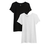 GAP 2-Pack Crewneck Favorite Tee T-Shirt, Colore: Nero, M Donna