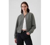 GAP, Bomber In Misto Lana Mélange, Donna, Grigio, Taglia: S