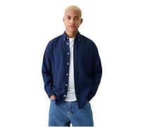 GAP Camicia a maniche lunghe Oxford da uomo, Tapestry Navy V2, L