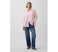 GAP, Camicia In Puro Lino, Donna, Rosa, Taglia: L