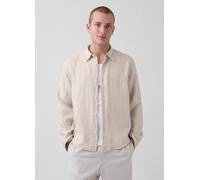 GAP, Camicia In Puro Lino, Uomo, Bianco, Taglia: XL