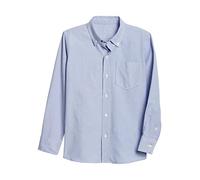 GAP Camicia Oxford a maniche lunghe da ragazzo con bottoni, Blu Oxford, XXL