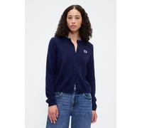 GAP, Cardigan Cashsoft Con Bottoni E Logo Gap, Donna, Blu, Taglia: XS