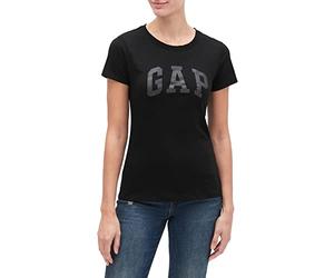GAP Classic Logo Tee T-Shirt, Nero, XL Donna