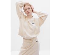 GAP, Felpa Boxy Con Ricamo Logo, Donna, Bianco, Taglia: XS