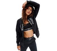 Gap Felpa con Cappuccio con Cappuccio e Zip Intera da Donna, Colore: Nero, XX-Large