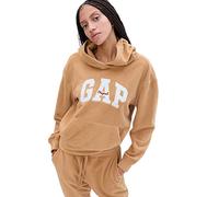 Gap Felpa con Cappuccio da Donna in Micropile con Logo, Campo di Cervo, Small