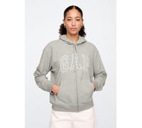 GAP, Felpa Con Cappuccio E Logo Gap, Donna, Grigio, Taglia: XS
