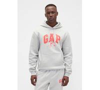 GAP, Felpa Con Cappuccio E Logo Gap, Uomo, Grigio, Taglia: M