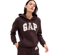 GAP Felpa con Cappuccio e Logo Senza Lacci, caffè Turco, L Donna