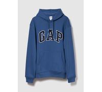 GAP, Felpa Con Cappuccio E Logo, Uomo, Blu, Taglia: S