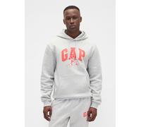 GAP, Felpa Con Cappuccio E Logo, Uomo, Grigio, Taglia: M