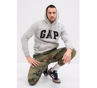 GAP, Felpa Con Cappuccio E Ricamo Logo, Uomo, Grigio, Taglia: S
