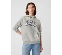 GAP, Felpa Con Cappuccio Ricamo Logo, Donna, Grigio, Taglia: XXL
