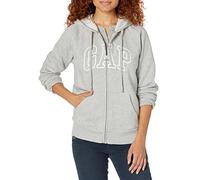 Gap, Felpa da donna con cappuccio e zip intera, con logo, Small