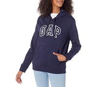 Gap Logo Hoodie Hooded Pull-on Sweatshirt Maglia di Tuta, Uniforme Blu Navy, XXS Donna
