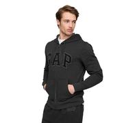 Gap Felpa da Uomo con Cappuccio con Cappuccio e Zip Intera, Nuovo Grigio Carbone, Medium