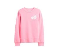 GAP Felpa girocollo con logo bambina, Rosa Neon Rosa, Large