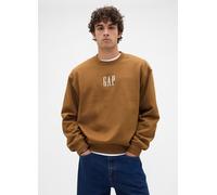 GAP, Felpa Girocollo Con Logo, Uomo, Marrone, Taglia: M
