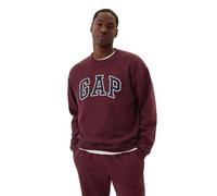 GAP Felpa Logo Uomo, Nero Rosso 796, Large