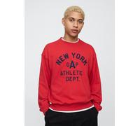 GAP, Felpa Rossa Con Stampa Gap E New York, Uomo, Rosso, Taglia: M