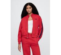 GAP, Felpa Rossa Con Zip Integrale Gap, Donna, Rosso, Taglia: S