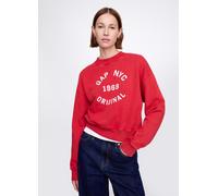 GAP, Felpa Rossa Gap Nyc 1969 Original, Donna, Rosso, Taglia: M