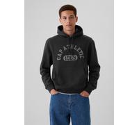 GAP, Full-zip Con Bande Rigate Ricamo Logo Athletic, Uomo, Nero, Taglia: L