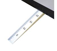 Gap Gauge - Door Undercut Measuring Tool for Home Renovation, Window Fitting with Precision Engineering Ruler, Professional Gauge for Woodworking, Workshop, Machinery, 7.87in