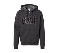 GAP Giacca di felpa antracite / grigio chiaro / nero Uomo GAP S antracite / grigio chiaro / nero