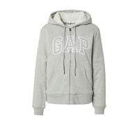 GAP Giacca di felpa 'HERITAGE' grigio chiaro / bianco Donna GAP XL grigio chiaro / bianco