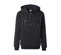 GAP Giacca di felpa 'HERITAGE' grigio chiaro / grigio scuro / nero Uomo GAP M grigio chiaro / grigio scuro / nero