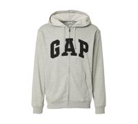 GAP Giacca di felpa 'HERITAGE' grigio chiaro / nero Uomo GAP XXL